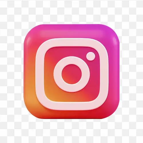 Instagram png logo 3d icon